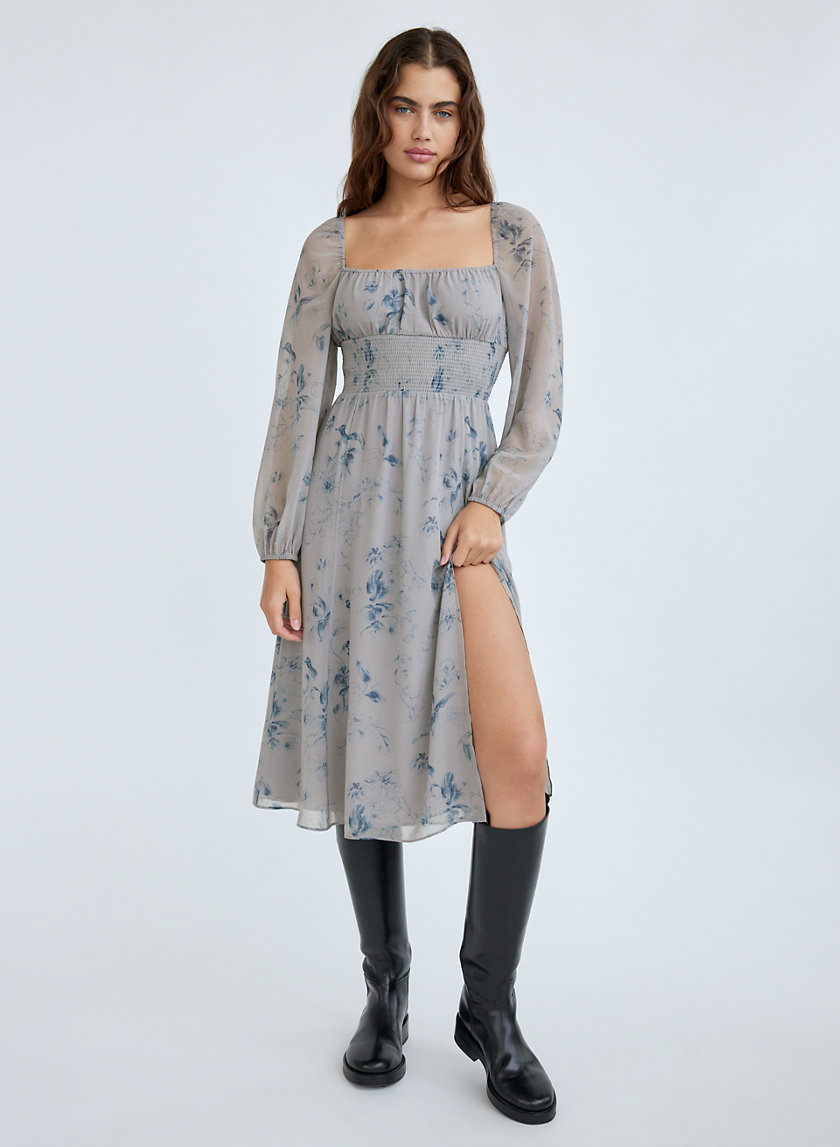 blue aritzia dress