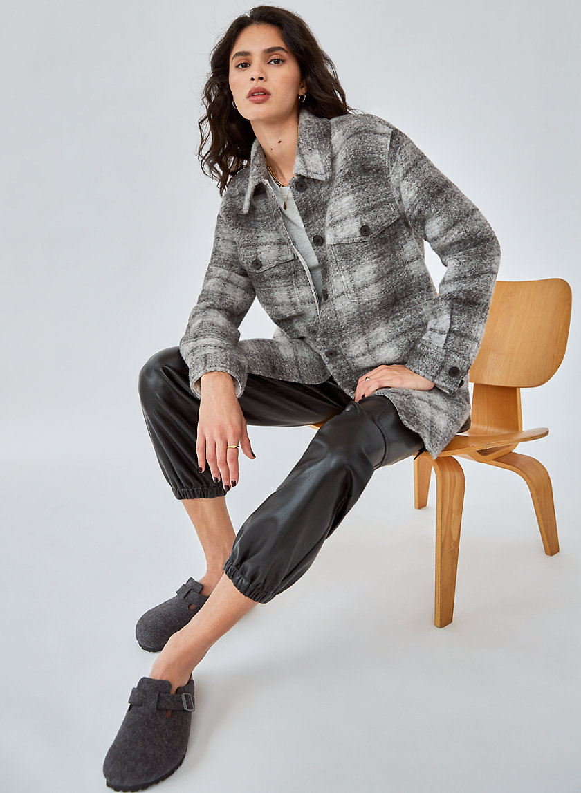 plaid jacket aritzia