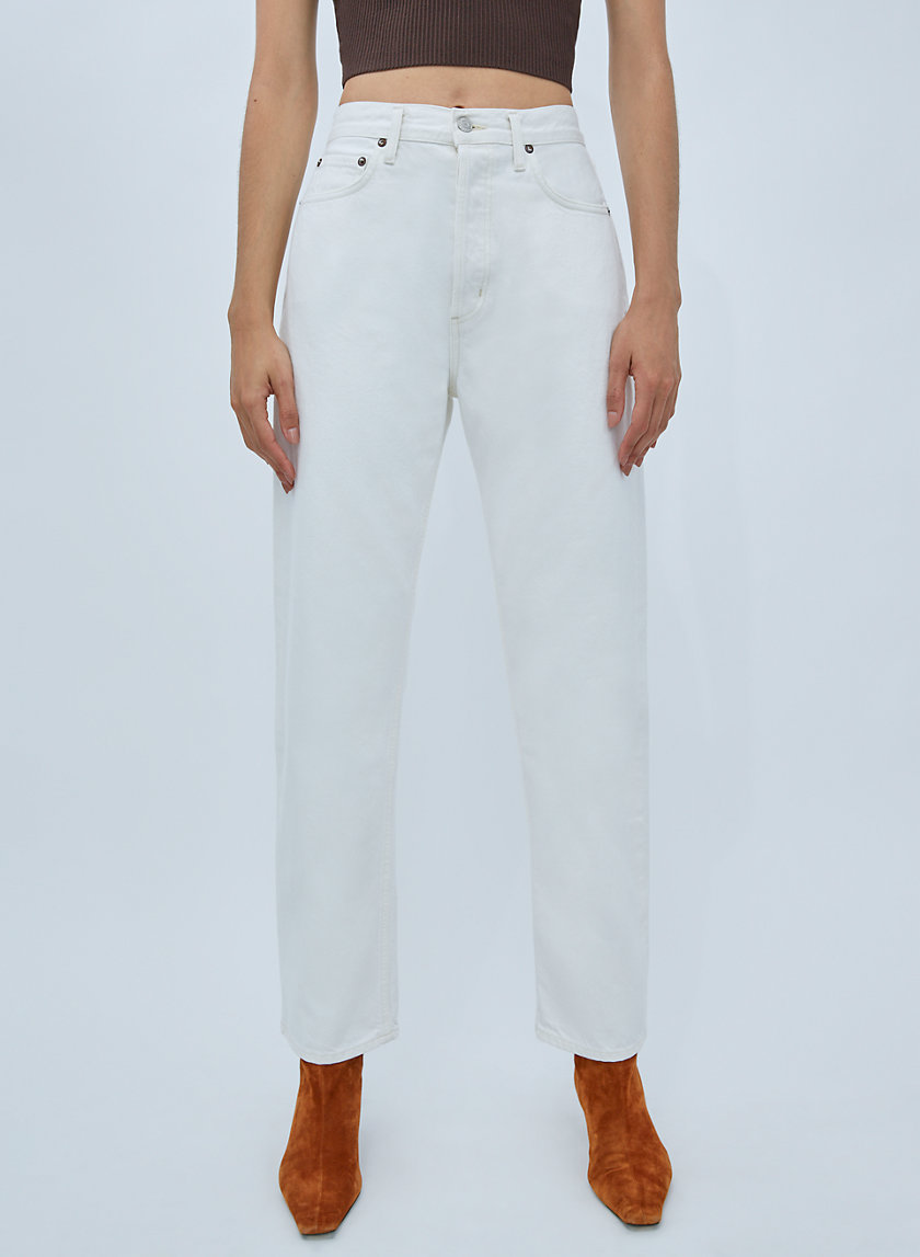 Agolde pinch store waist jeans white