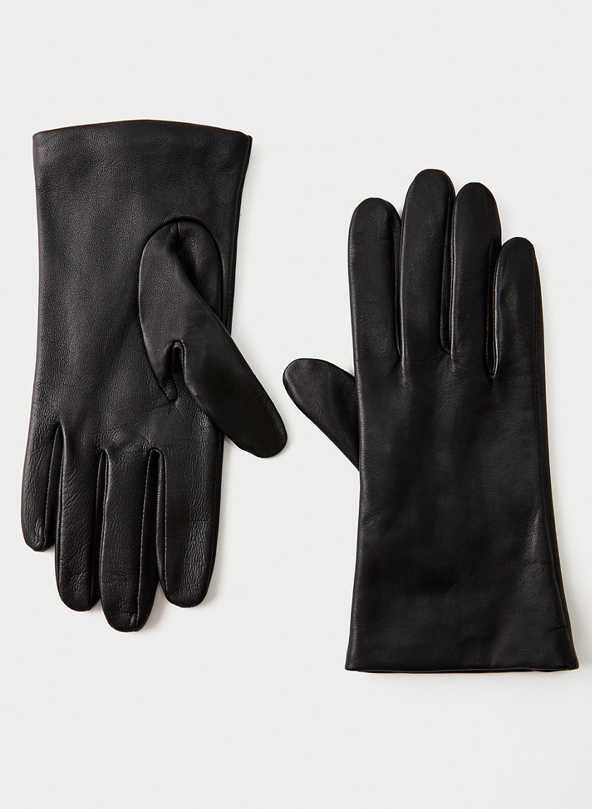 aritzia leather gloves