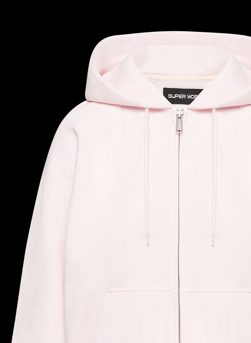 aritzia zip moletom com capuz