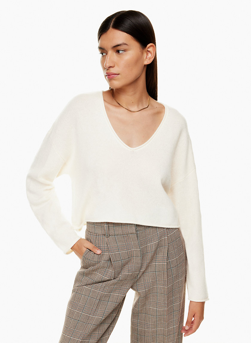 The Group by Babaton LUXE CASHMERE V-NECK SWEATER | Aritzia Archive Sale US