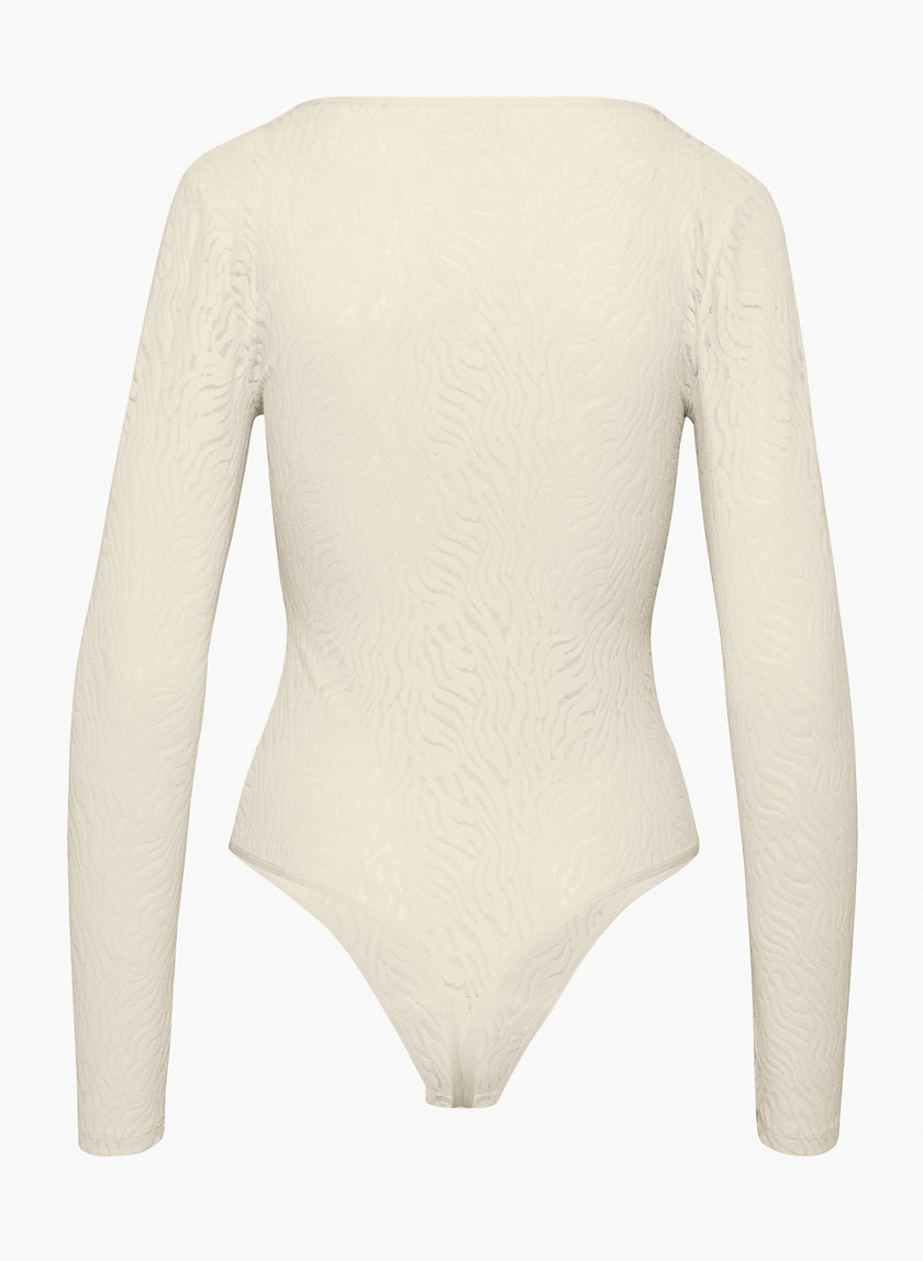 Babaton Shapelace V Neck Longsleeve Bodysuit Aritzia Intl 2910