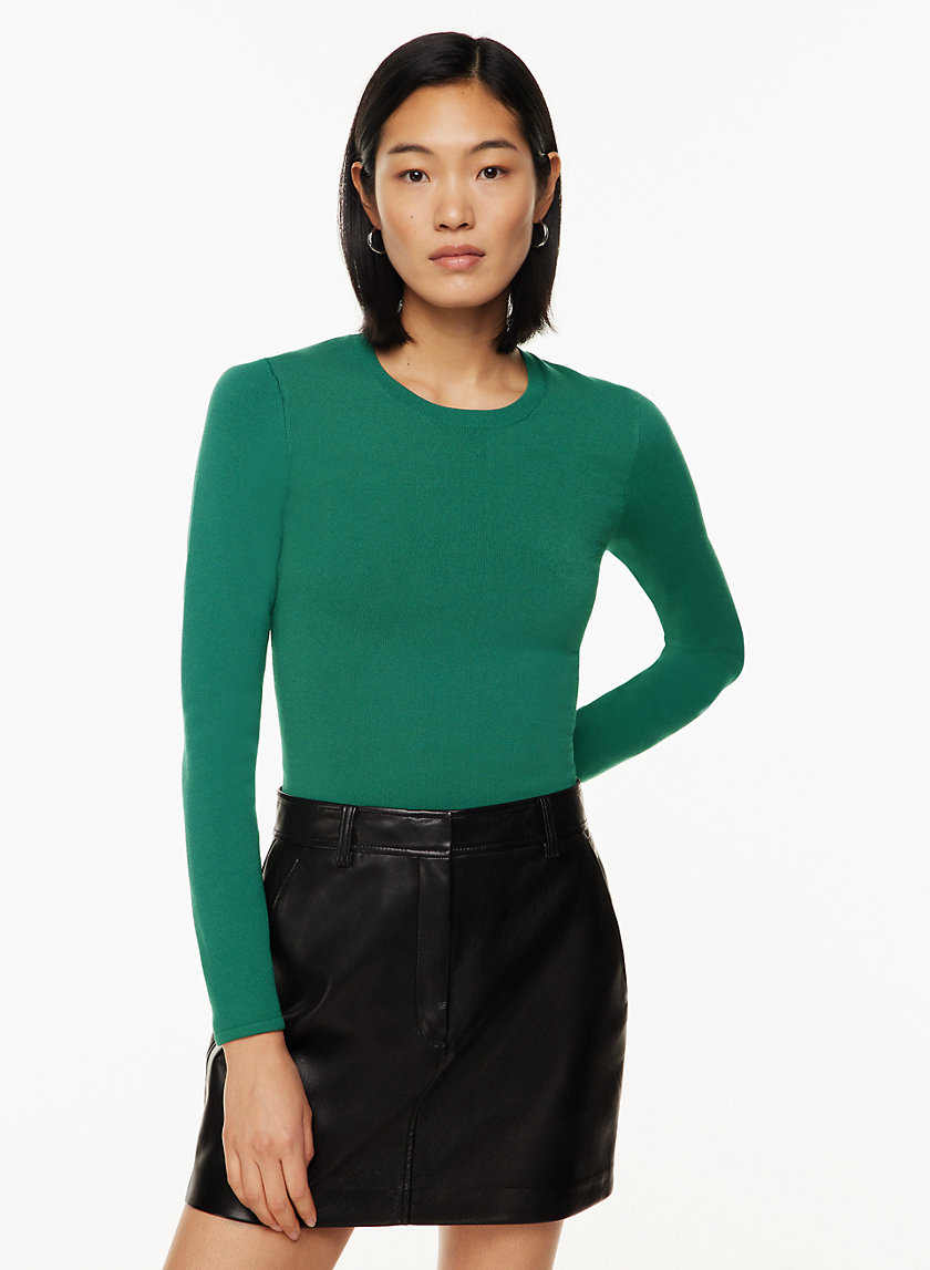 Babaton SCULPT KNIT CREW LONGSLEEVE | Aritzia CA