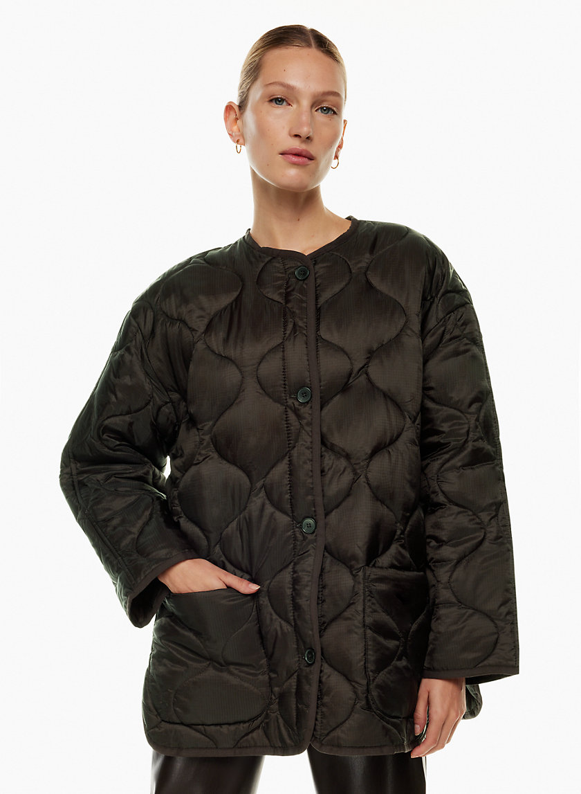 Babaton EVERGREEN QUILTED JACKET Aritzia Archive Sale CA