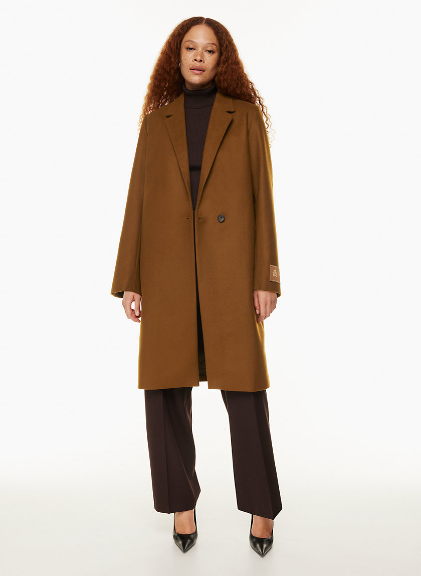 Manteau wool-blend felt coat