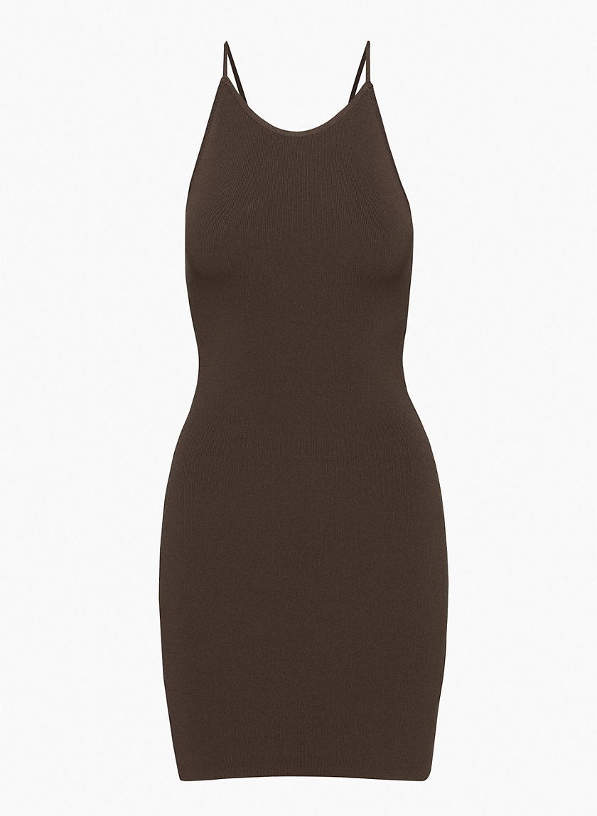 Babaton ANDERSON SCULPT KNIT HALTER DRESS Aritzia Archive Sale CA