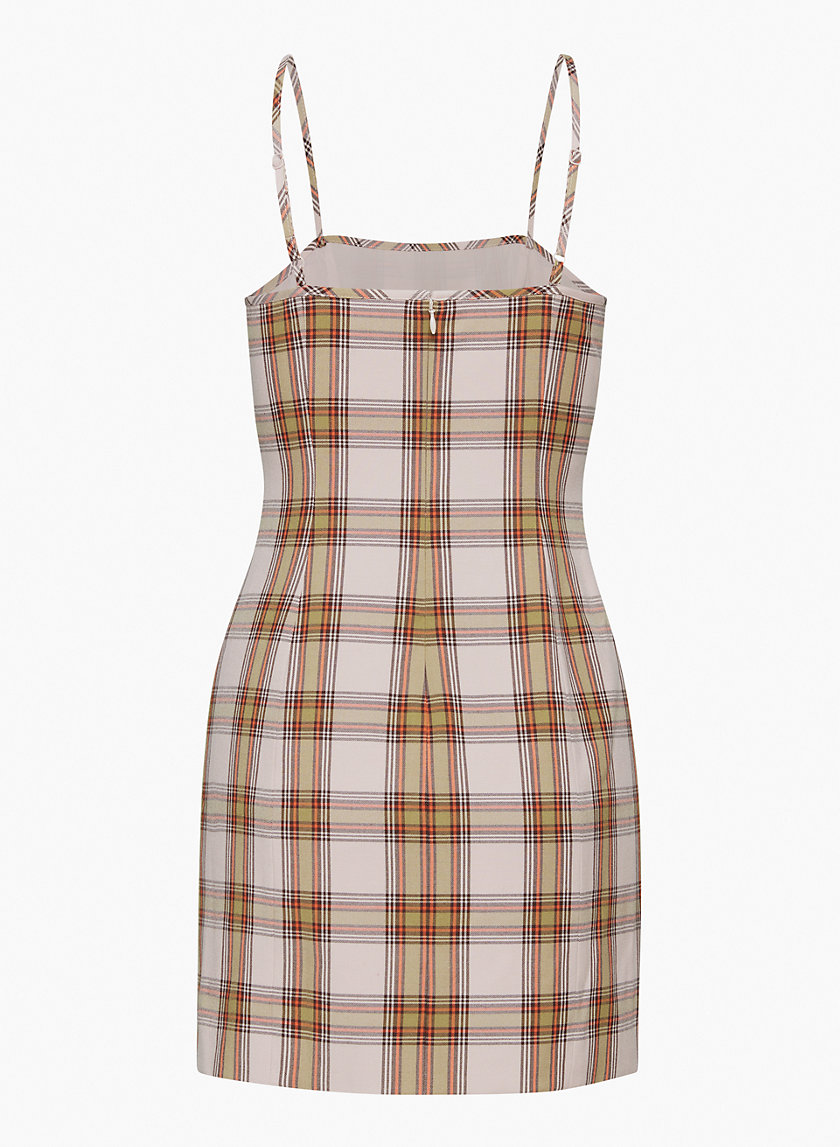 aritzia plaid dress