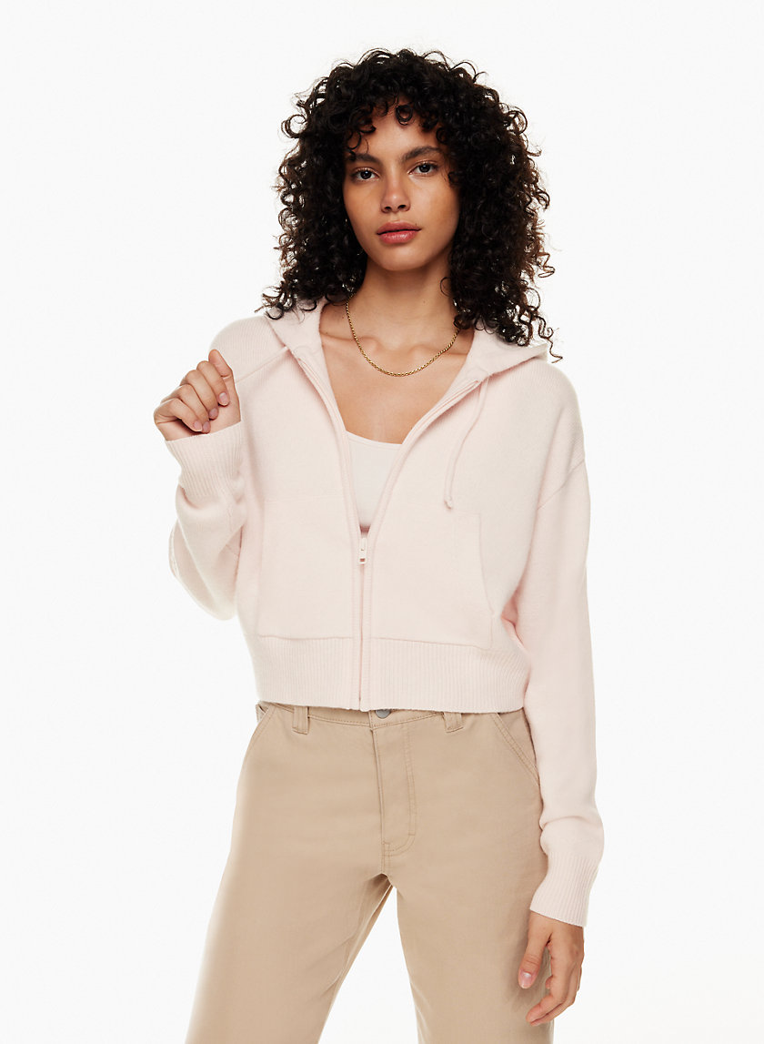 Tna CASHWOOL RELAXED BOXY ZIP HOODIE Aritzia US