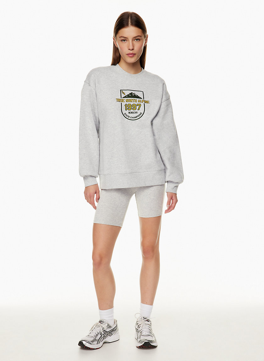 Tna NEW COZY FLEECE BOYFRIEND CREW SWEATSHIRT Aritzia CA