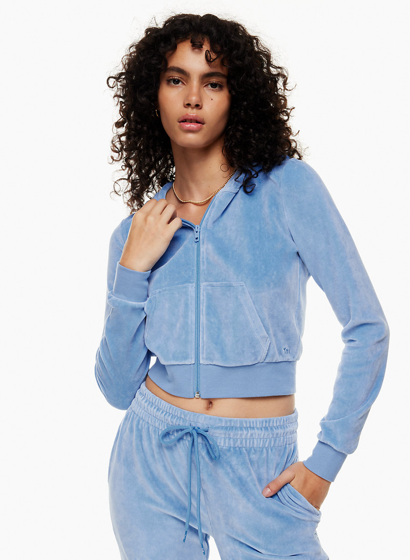 Tna VELOUR ZIP HOODIE | Aritzia CA