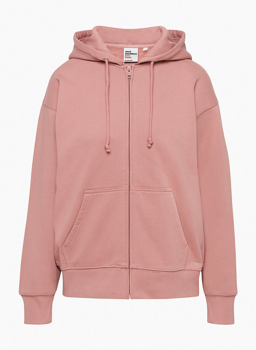 Tna EXTRA FLEECE BOYFRIEND ZIP HOODIE Aritzia CA