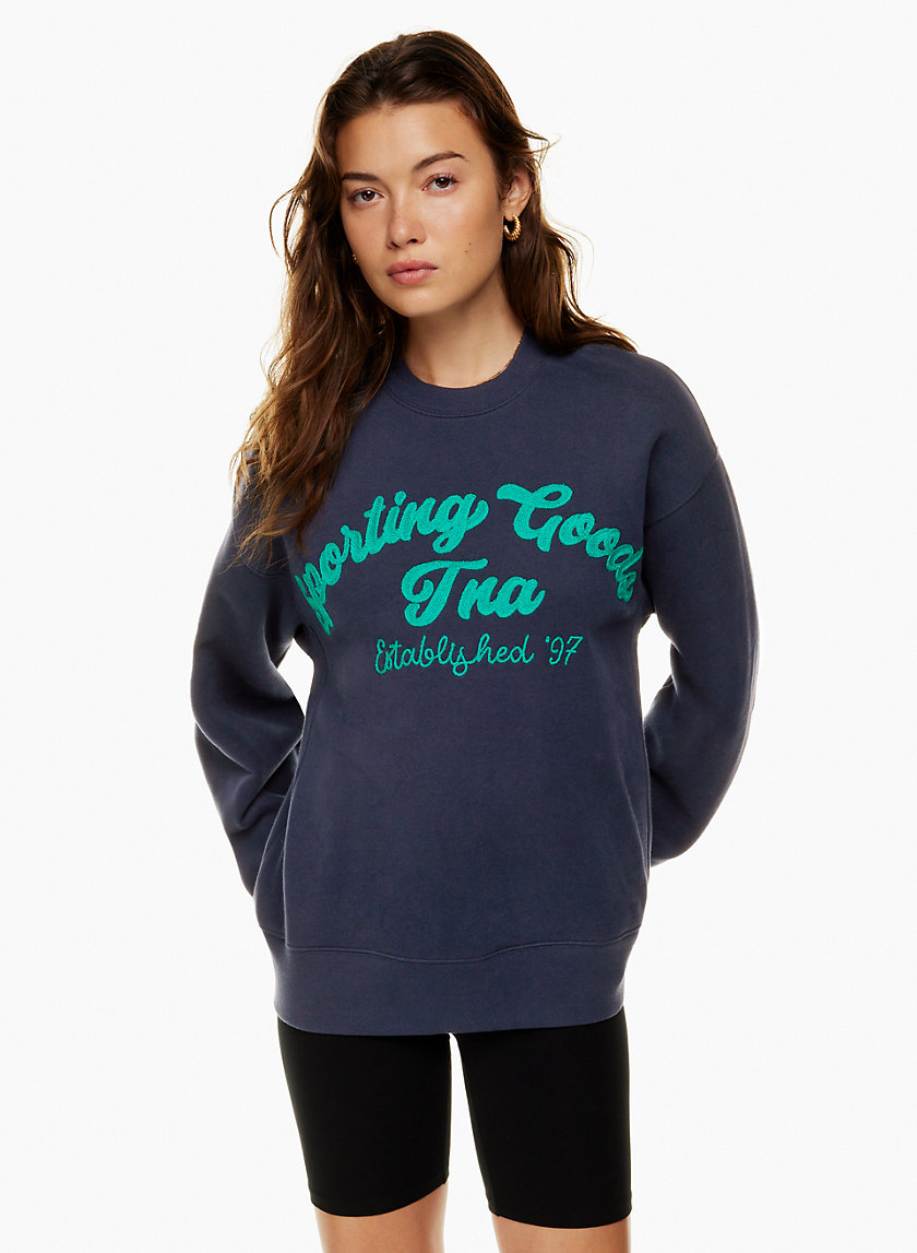 Tna COZY FLEECE BOYFRIEND CREW SWEATSHIRT | Aritzia US