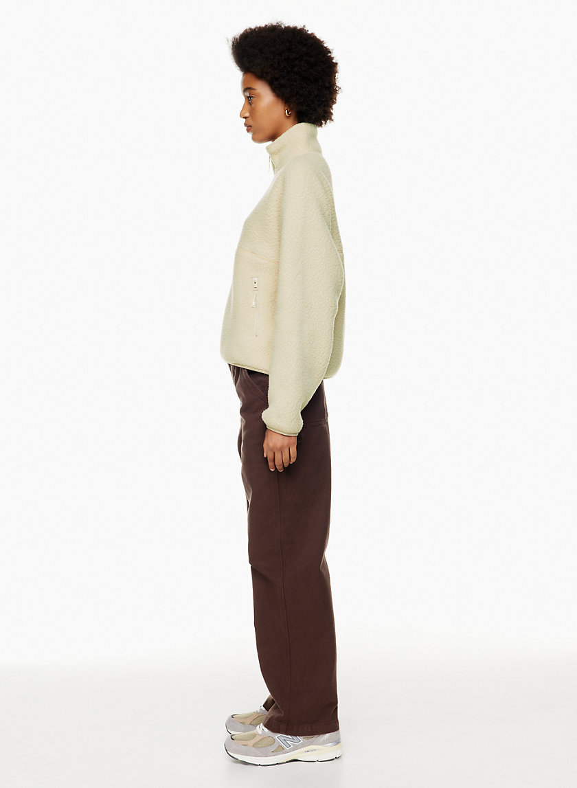 Tna Women's Bigfoot Polar ½ Zip Sweater in Mullein Size Xs