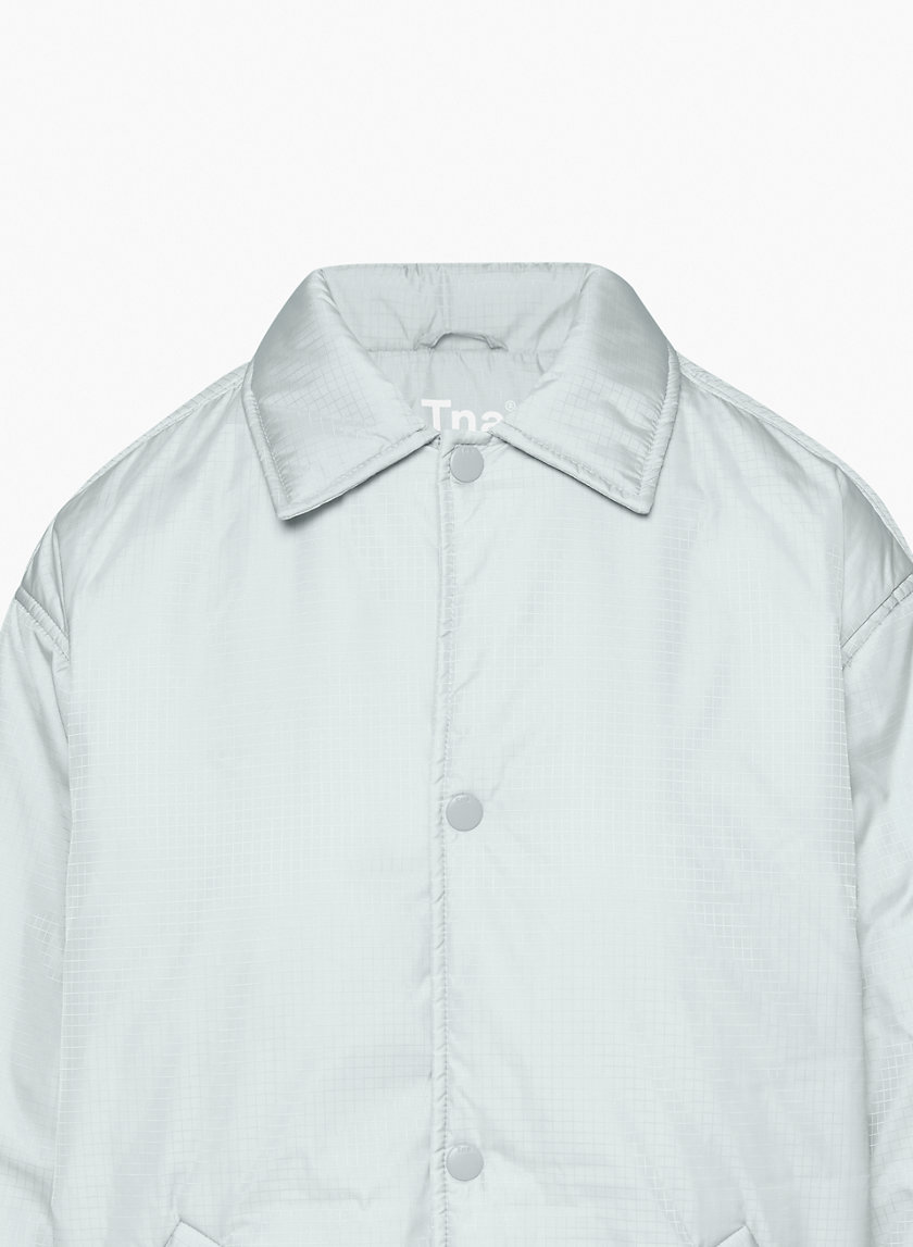 odé Light Grey Coach Jacket – Odé clothing