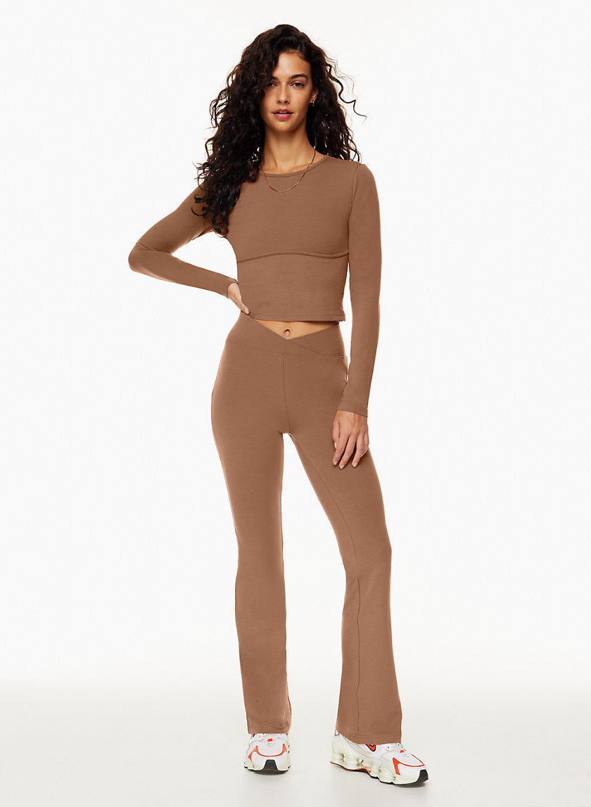 Tna CHILL HOT CROSS FLARE HIRISE LEGGING Aritzia US