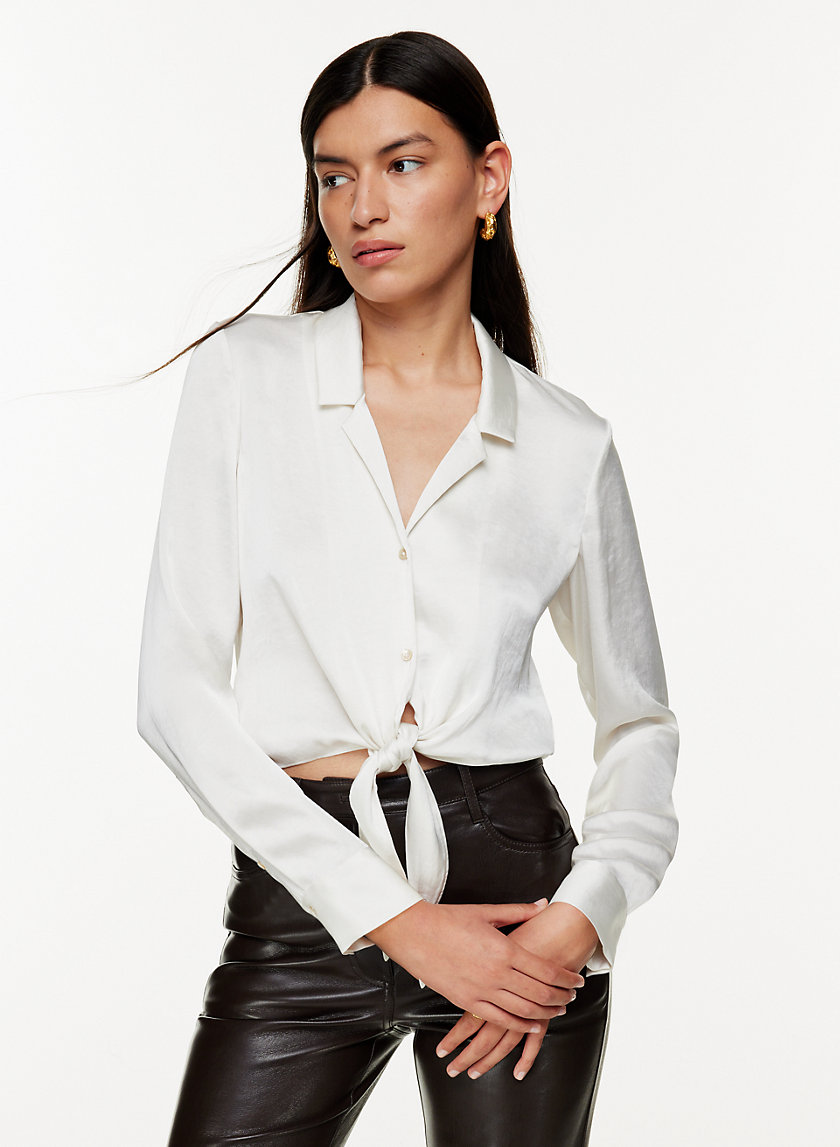 Wilfred TIE-FRONT BLOUSE | Aritzia INTL