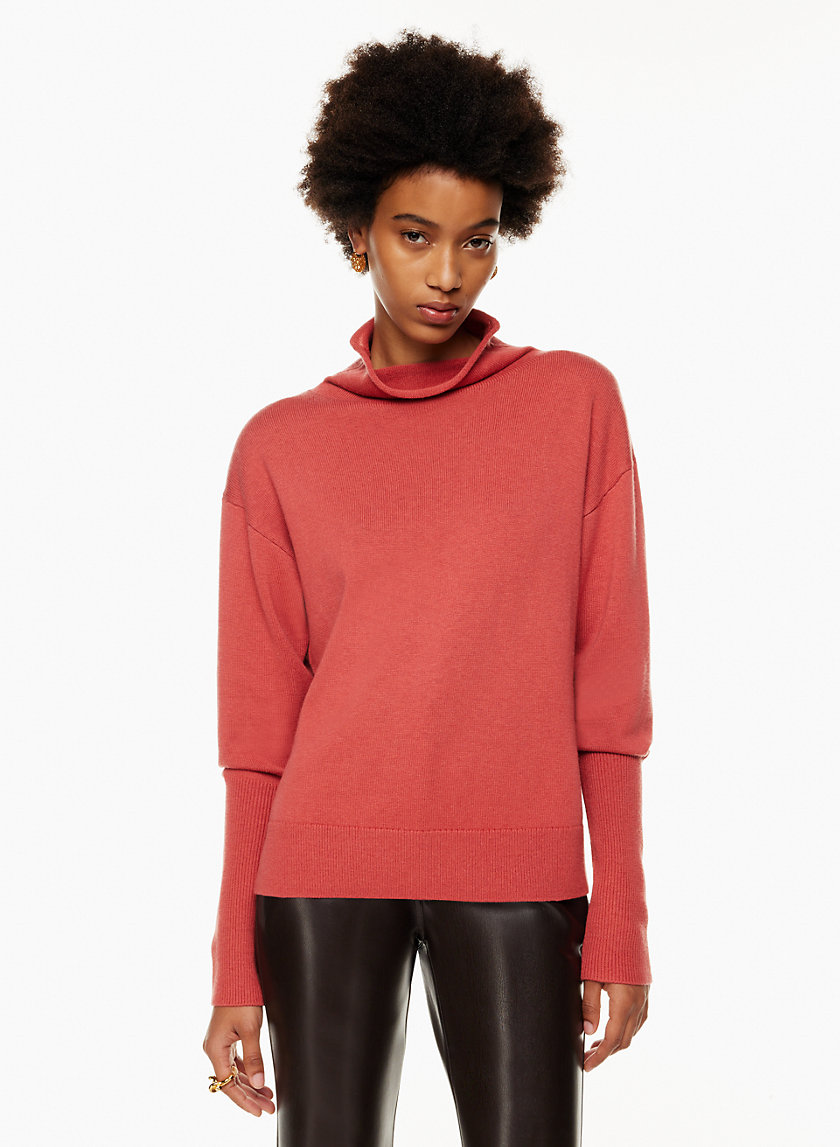 Pull Aritzia Wilfred - Laine Mérinos 100% - Taille S Rouge Vif - Neuf Avec étiquettes