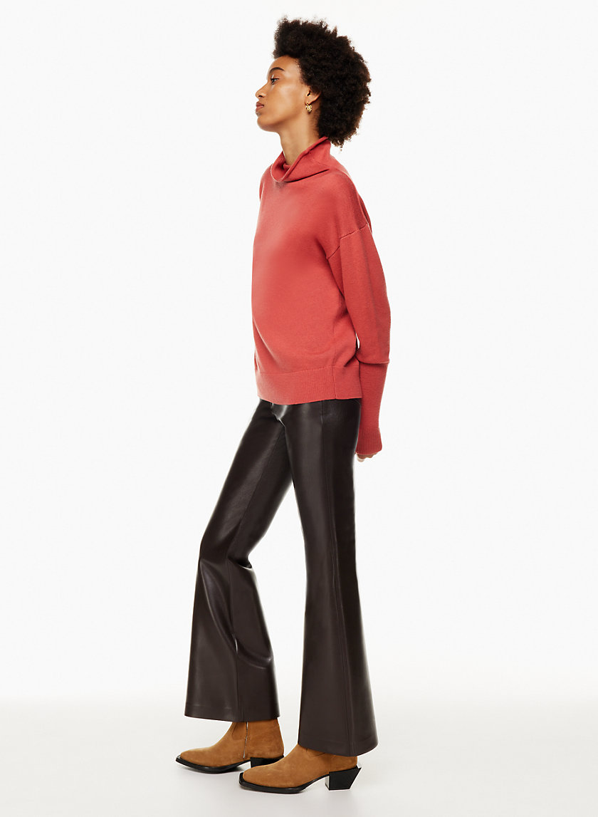 Pull Col Montant En Laine Mérinos Aritzia Wilfred - Taille S, Rouge Riche, Neuf Avec étiquettes