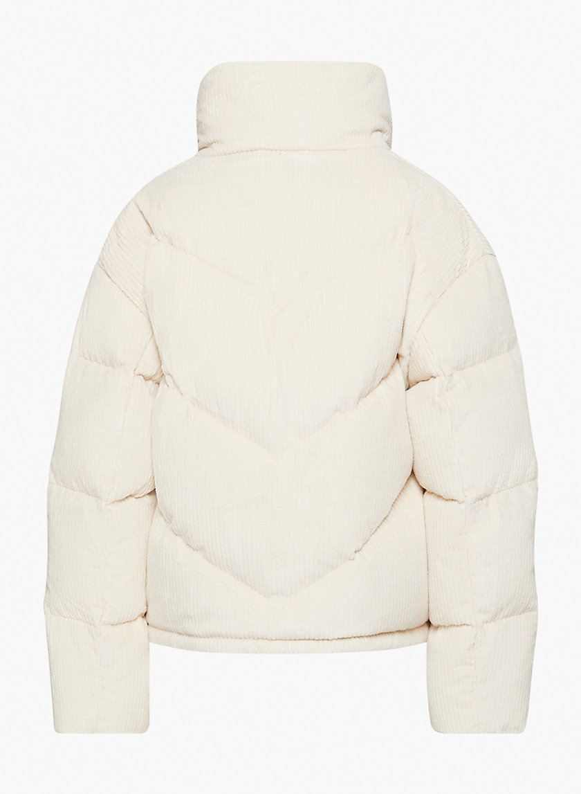 aritzia corduroy puffer