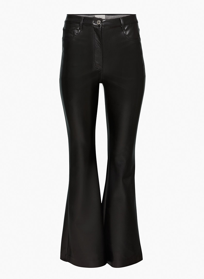 Flared leather pants in black - Alaia