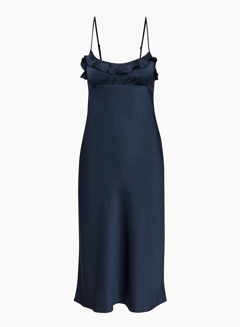 black linen mini dress Royal Blue Baby Doll Size_UK 5 Size:18-32-33