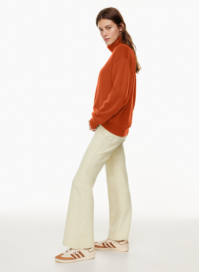 Wilfred Free Women's Treasures Turtleneck Sweater in Copper Red Size Medium