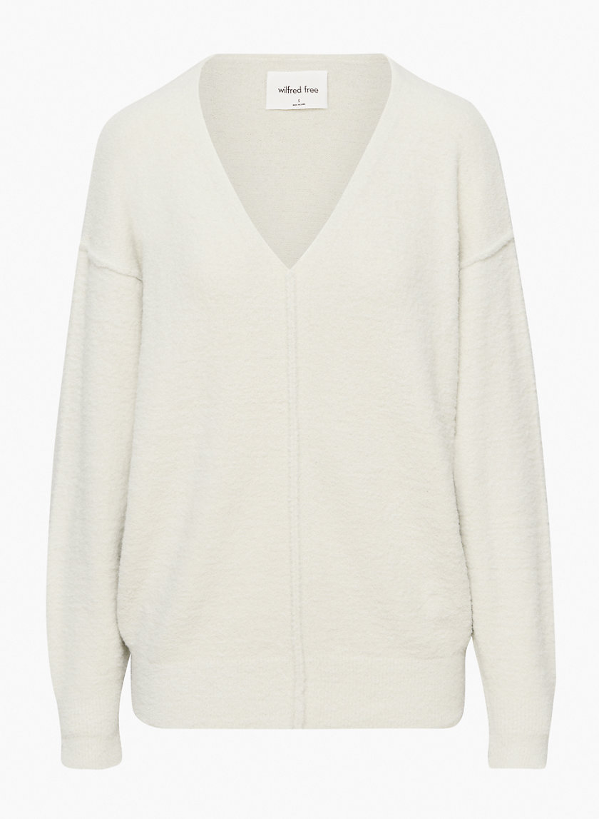 Wilfred Free HUSH KNIT V-NECK SWEATER | Aritzia US