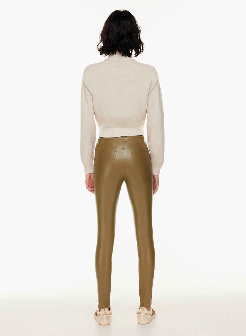 womens black vinyl & leather shorts hot pants high waist size S - Hi Tek  Webstore