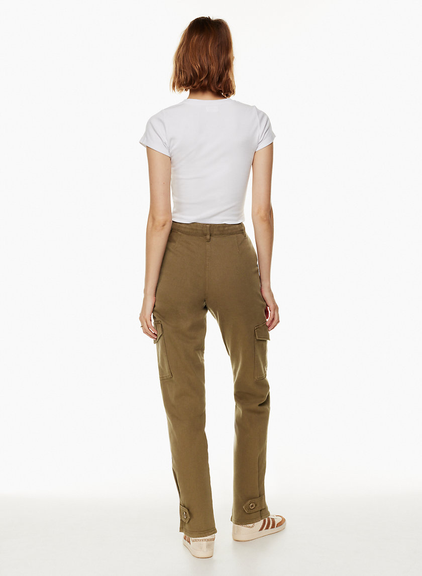 Tall White Linen Look Pocket Detail Cargo Pants