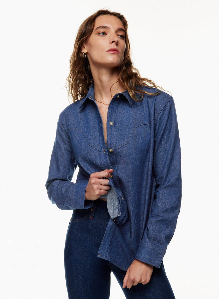 Denim Forum THE COWGIRL WESTERN SHIRT | Aritzia US