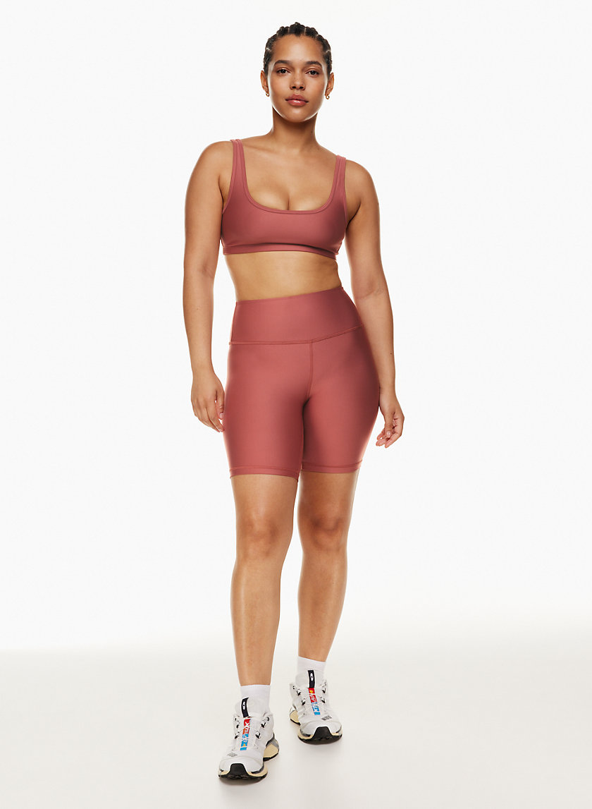 Sports bra for girl in peach pink - Pocket Micro