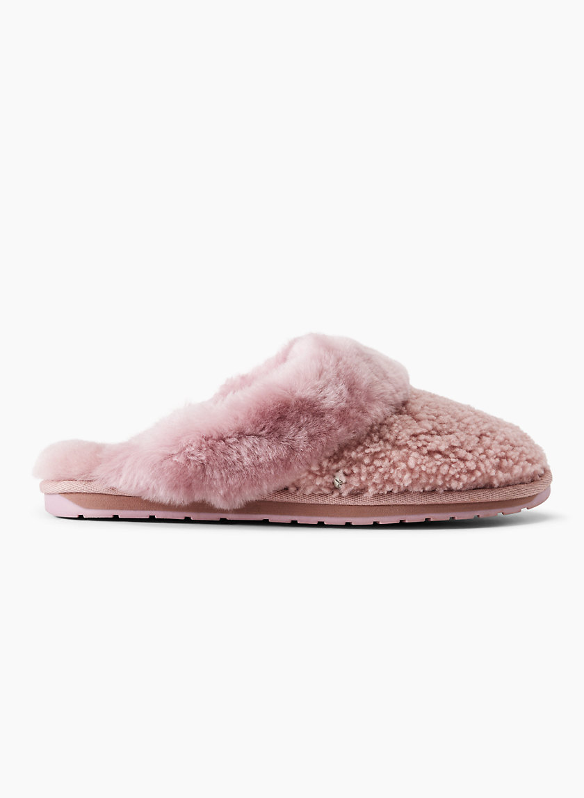 Hollister teddy lined slipper in black - ShopStyle