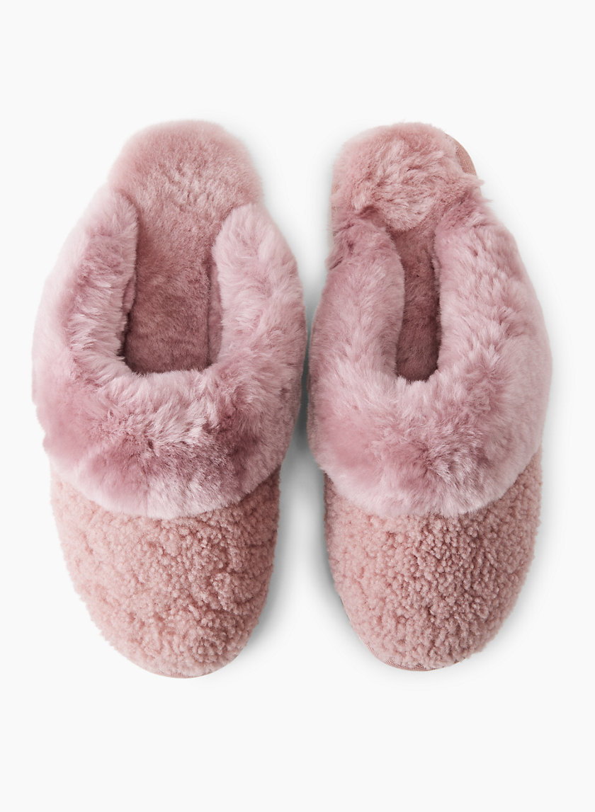 Hollister teddy lined slipper in black - ShopStyle