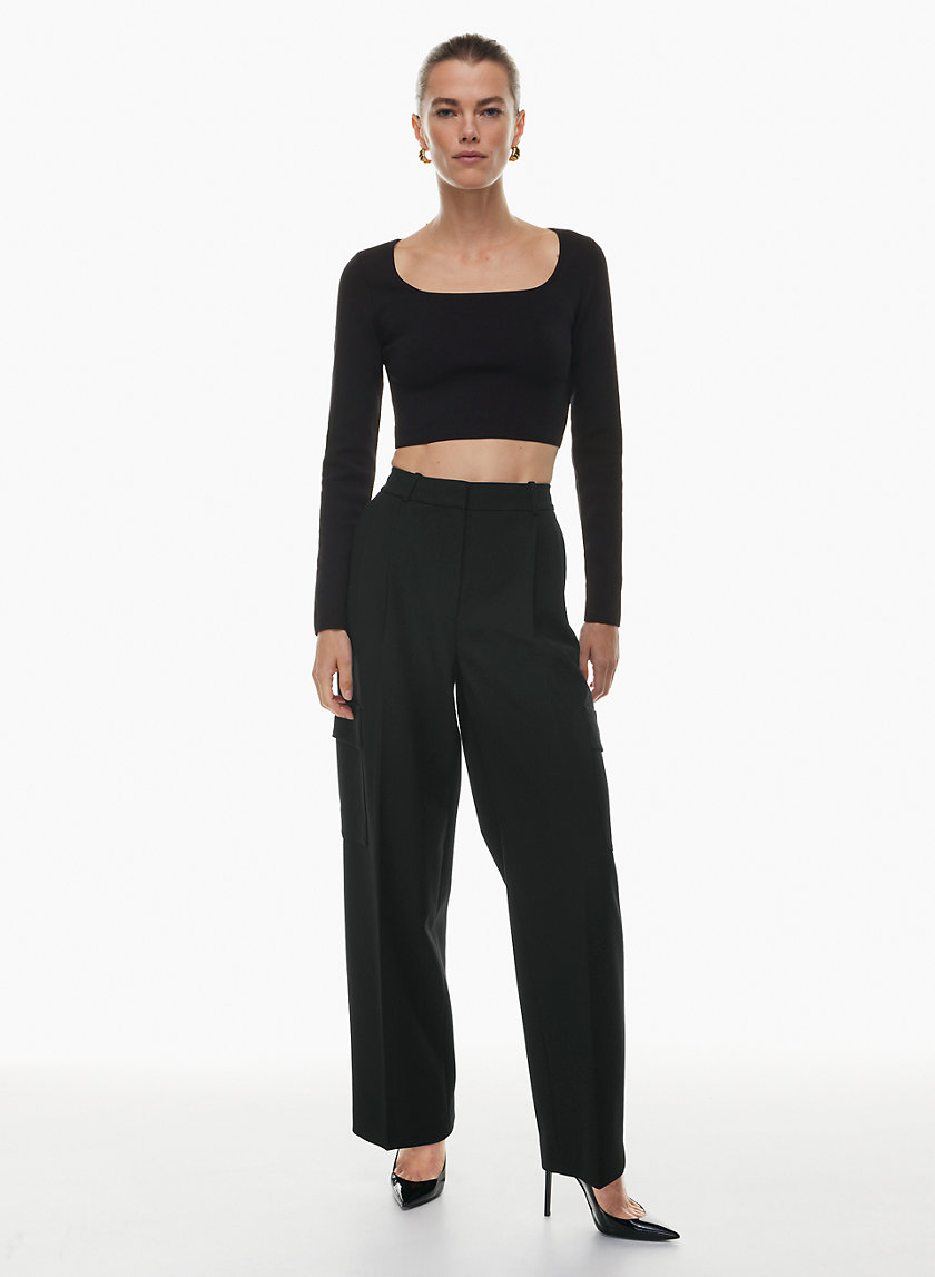 Babaton SCULPT KNIT PROMINENCE LONGSLEEVE | Aritzia US