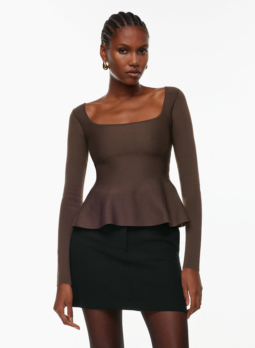 Aritzia store peplum top