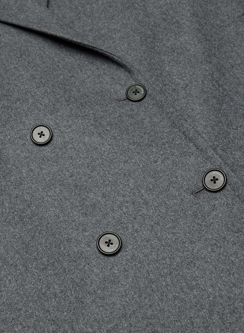 Relaxed Single-Breasted Coat - Luxury Grey