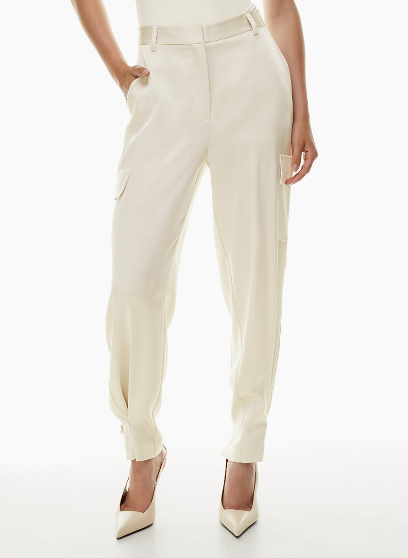 Babaton REFINED SATIN CARGO PANT Aritzia CA