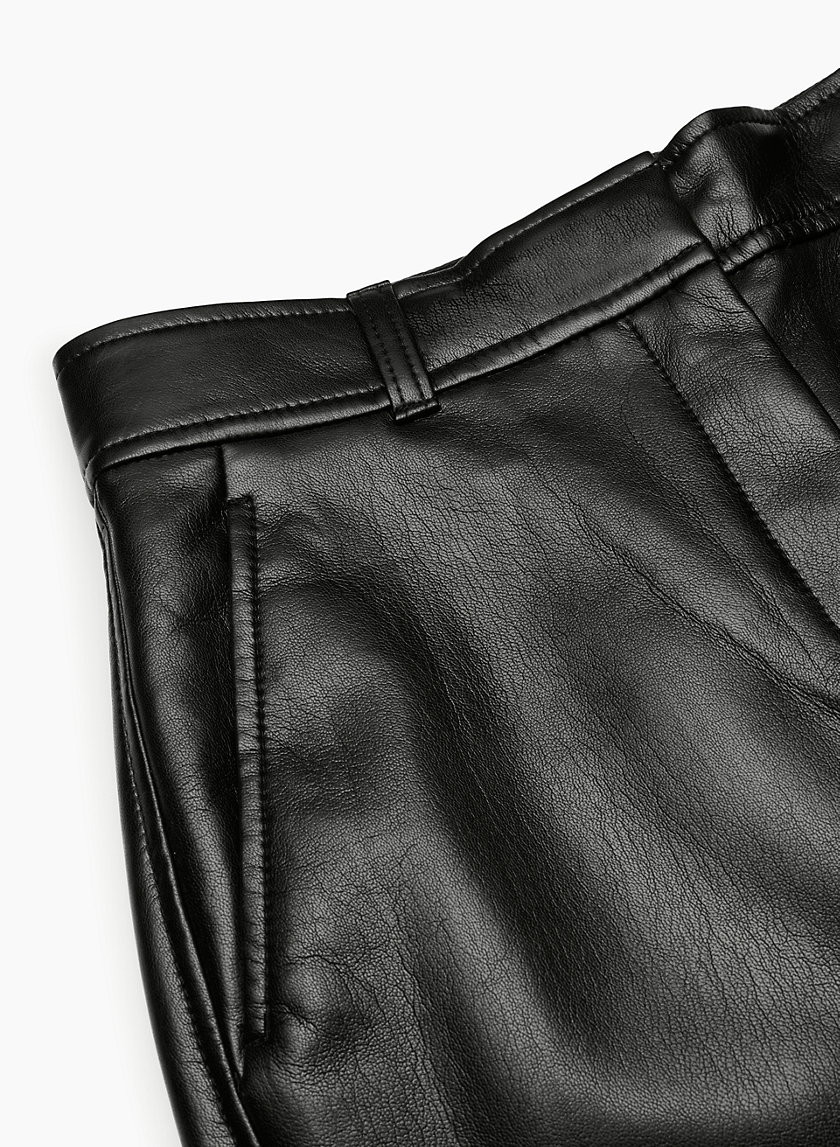 NWT Aritzia Babaton Command Cropped Pant vegan leather size6 Rich