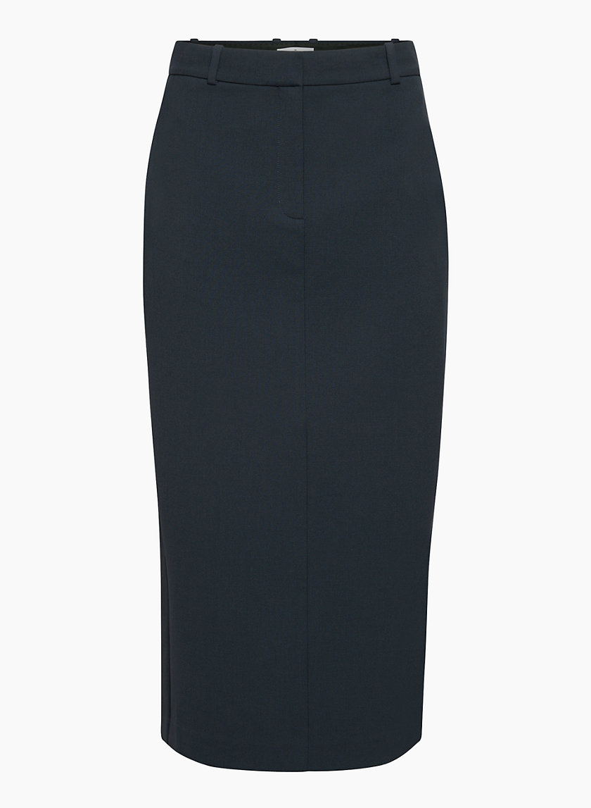 SALE Denim Skirt XS 1980s High Waisted Skirt Attached