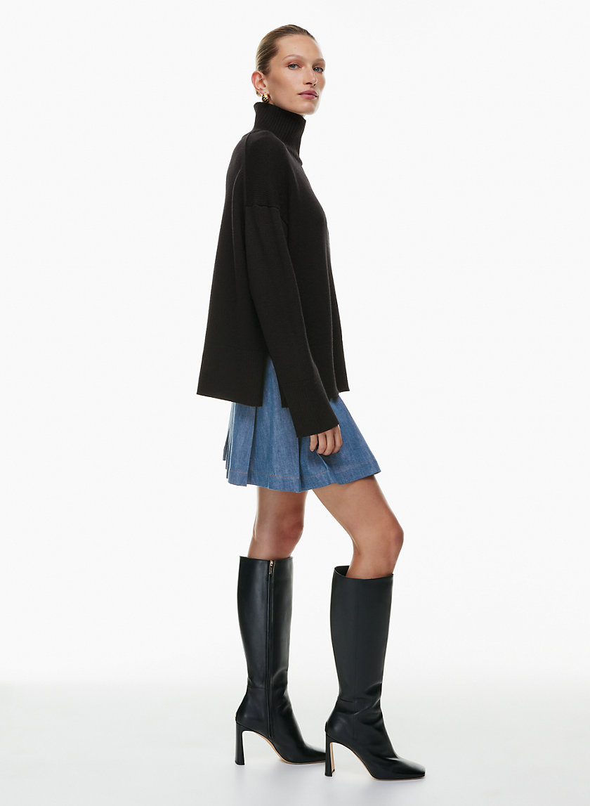 Babaton PERSPECTIVE JEAN SKIRT Aritzia US