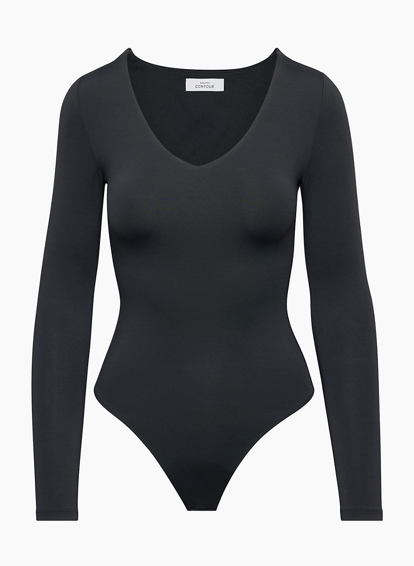 Babaton, Tops, Aritzia Babaton Contour 9s Bodysuit In Dark Gray Size Xs