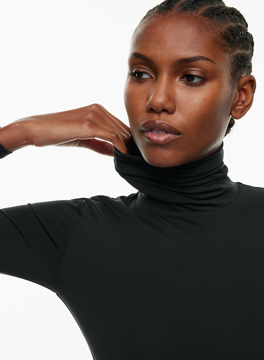 Turtleneck Bodysuit - Black Long Sleeve Bodysuit