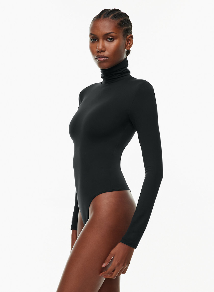 Basic Long Sleeve Mock Neck Bodysuit – CouCoo