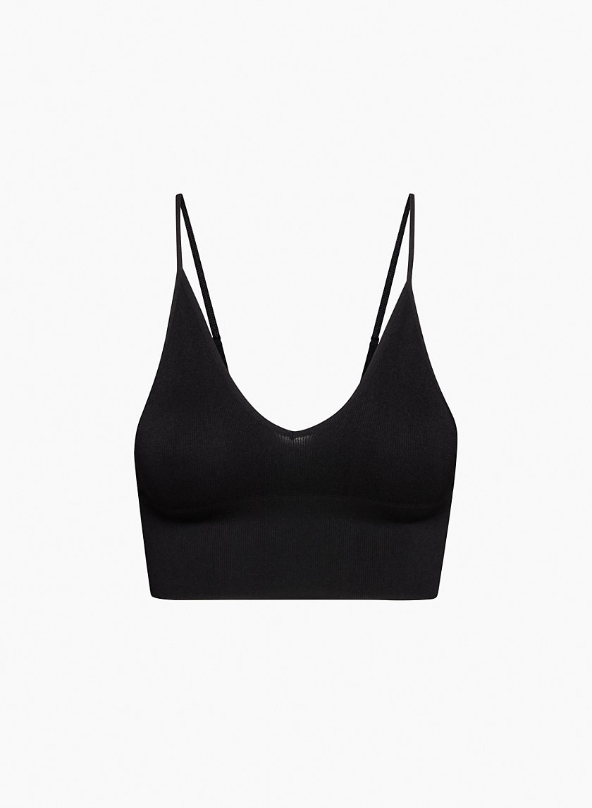 Buy VANTONIA Women Seamless Sports Bra Ribbed Crop Top with Built in Bra  Racer Back Tank Tops Longline Workout Bra Casual Tops, Black, Small at