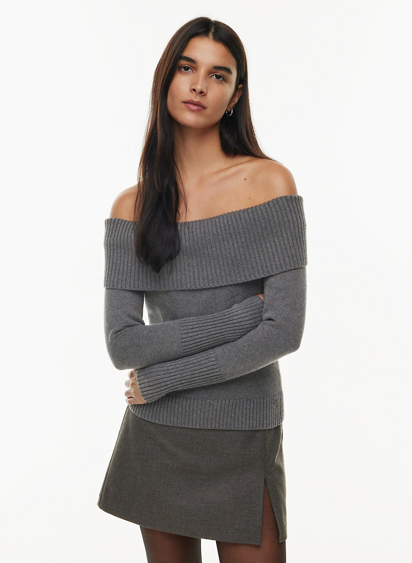 ARIENZA SWEATER, LIGHT HEATHERED SAND BAR
