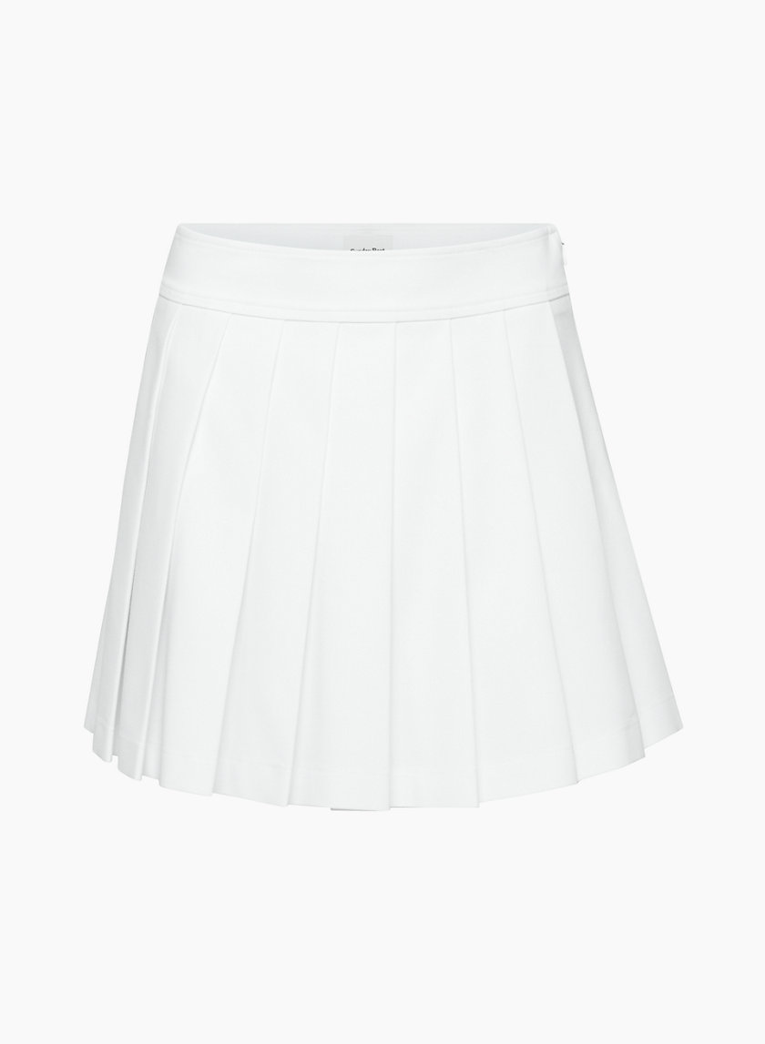 The iconic clearance white pleated skirt