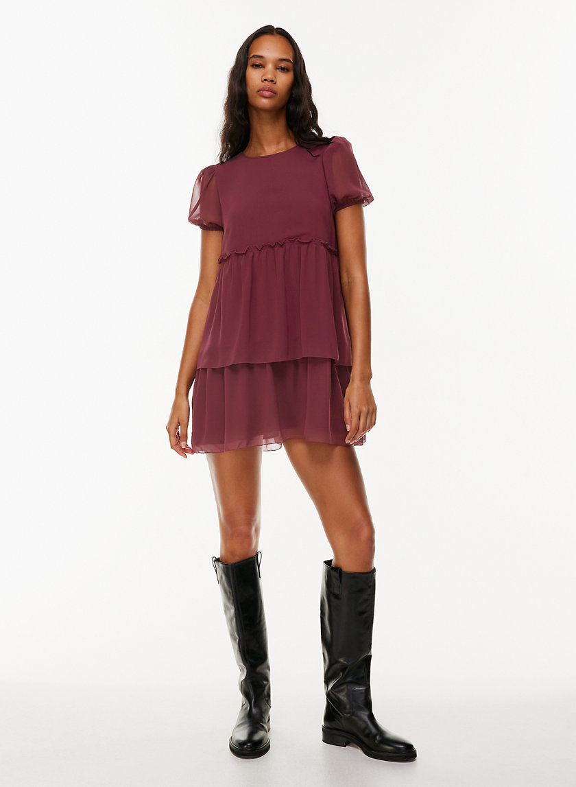 Aritzia sales burgundy dress