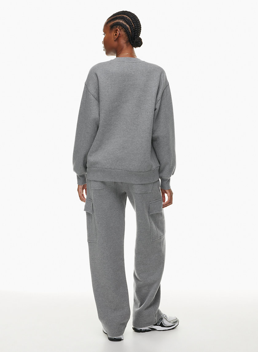 Tna COZY FLEECE BOYFRIEND CREW SWEATSHIRT | Aritzia CA