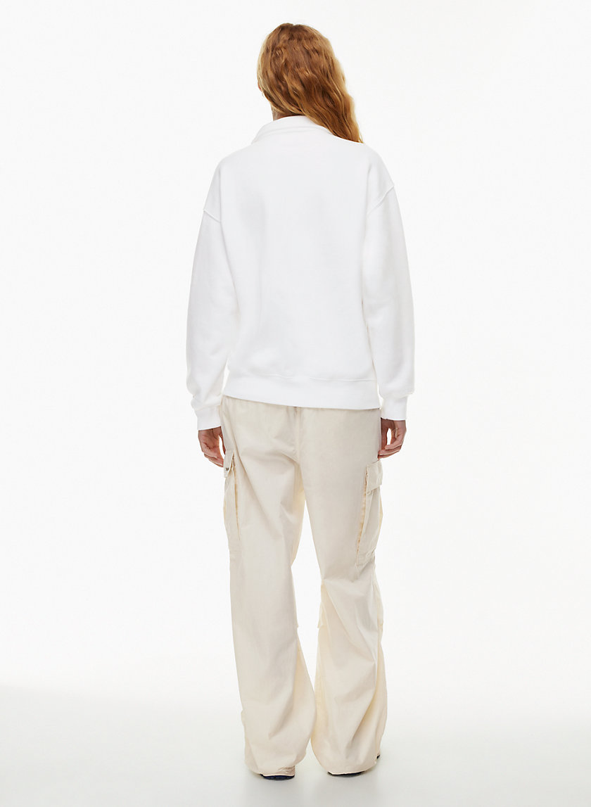 Tna COZY FLEECE BOYFRIEND POLO SWEATSHIRT Aritzia CA